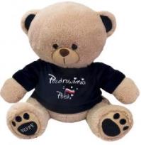 Opakowanie Miś w koszulce ''Pozdrowienia z Polski'' 28 cm