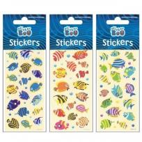 Okładka książki Naklejki Sticker BOO silver ryby