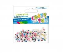 Opakowanie Ozdoba dekoracyjna kolorowe oczy 7mm 150el