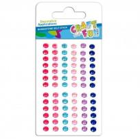 Opakowanie Ozdoba dekoracyjna krysztalki samoprzylepne 6kol