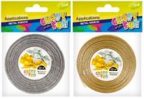 Opakowanie Ozdoba dekoracyjna wstażka metaliczna 384101