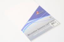 Opakowanie Papier wizytówkowy A4/20ark. 240g/m2 białe prążki