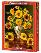 Opakowanie Puzzle 1000 Sunflowers in a Peacock Vase