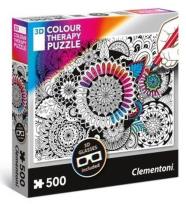 Okładka książki Puzzle 3D Colour Therapy Kwiaty