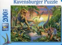 Opakowanie Puzzle XXL 200 Świat dinozaurów