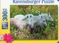 Opakowanie Puzzle XXL 300 Konie w kwiatach