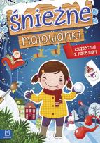 Okładka książki Śnieżne malowanki. Książeczka z naklejkami