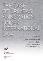 Okładka książki The Case of Crimea’s Annexation Under International Law