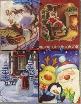 Opakowanie Torebka ozdobna brokat Boże Narodzenie PL-2Br mix