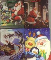 Opakowanie Torebka ozdobna brokat Boże Narodzenie PL-6Br mix