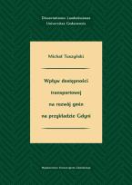 Okładka książki Wpływ dostępności transportowej na rozwój gmin na przykładzie Gdyni
