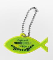 Opakowanie Zawieszka odblaskowa 70mm rybka