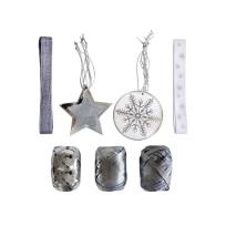 Opakowanie Zestaw do pakowania prezentów srebrny