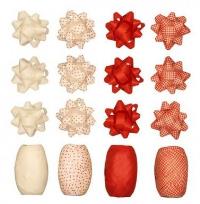 Opakowanie Zestaw do pakowania rozetki + wstążki duży