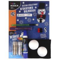 Opakowanie Zestaw kreatywny brokatowy bałwanek Kidea