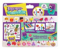 Opakowanie Zestaw kredek i gumek do mazania Jedzenie