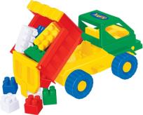 Opakowanie Zestaw nr15 Samochód wywrotka Kuzia + klocki Budowniczy 12 elementów