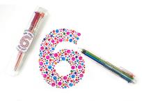 Opakowanie 6 w 1 Żelowy Długopis Mechaniczny 1 Długopis 6 kolorów