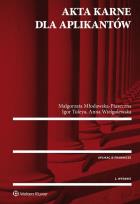 Okładka książki Akta karne dla aplikantów