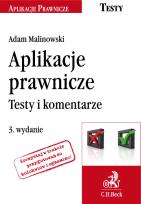 Okładka książki Aplikacje prawnicze Testy i komentarze