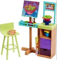 Opakowanie Barbie Zestaw mebelków Pracownia malarska