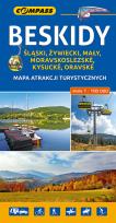 Okładka książki Beskidy mapa atrakcji turystycznych