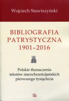 Okładka książki Bibliografia patrystyczna 1901-2016
