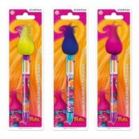 Opakowanie Długopis automat wielokolorowy z włosami Trolls