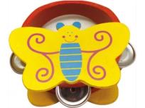 Opakowanie Drewniane tamburyno Motyl