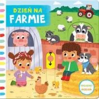 Okładka książki Dzień na farmie. Pociągnij-przesuń
