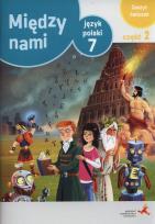 Okładka książki Język polski klasa 7 między nami zeszyt ćwiczeń część 2 wersja A