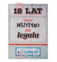 Okładka książki Karnet B6 18 urodziny Lubię to!