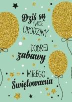 Opakowanie Karnet B6 Urodziny