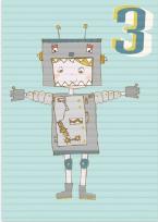 Opakowanie Karnet B6 z kopertą Urodziny 3 chłopiec