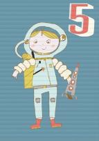 Opakowanie Karnet B6 z kopertą Urodziny 5 chłopiec