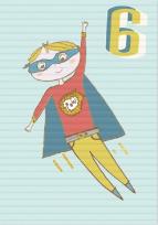 Opakowanie Karnet B6 z kopertą Urodziny 6 chłopiec