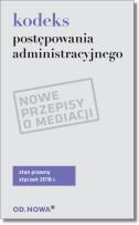 Okładka książki Kodeks postępowania administracyjnego broszura