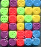 Opakowanie Kostki do gry 30 sztuk