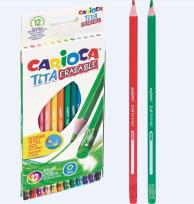 Opakowanie Kredki ołówkowe wymazywalne 12 kolorów CARIOCA