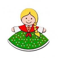 Opakowanie Magnes drewniany - Góralka FOLKSTAR