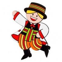 Opakowanie Magnes drewniany - Łowiczak FOLKSTAR