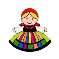 Opakowanie Magnes drewniany - Łowiczanka FOLKSTAR