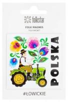 Opakowanie Magnes - traktorek biały Polska FOLKSTAR