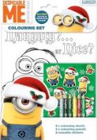 Okładka książki Minionki świąteczne. Kolorowanka + kredki