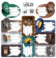 Opakowanie Naklejki na zeszyty Wild 25 sztuk