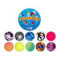 Opakowanie Odbijająca się piłeczka kauczukowa 45 mm mix wzorów