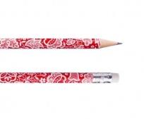 Opakowanie Ołówek kujawski czerwony z gumką (20 szt) FOLKSTAR