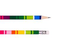 Opakowanie Ołówek łowicki pasiak z gumką (20 szt.) FOLKSTAR