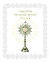 Okładka książki Pamiątka Pierwszej Komunii Świętej (monstrancja)