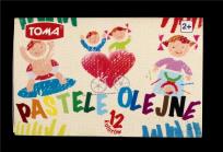 Opakowanie Pastele olejne 12 kolorów TOMA